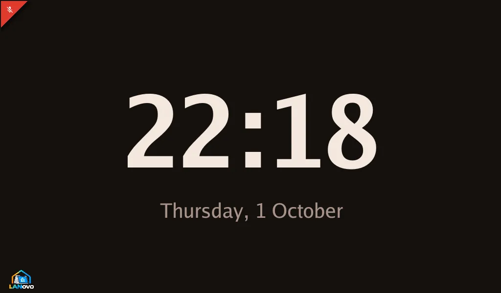 Native clock and weather dashboard
