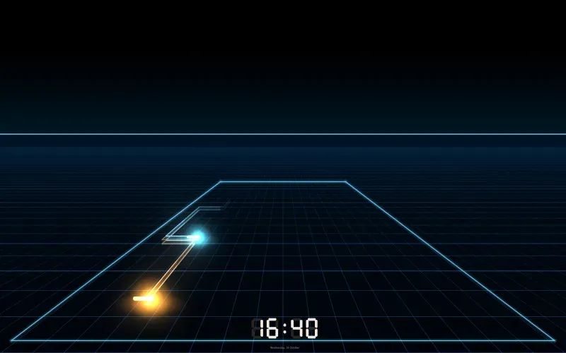The Light Cycles visual on a JBL Link View