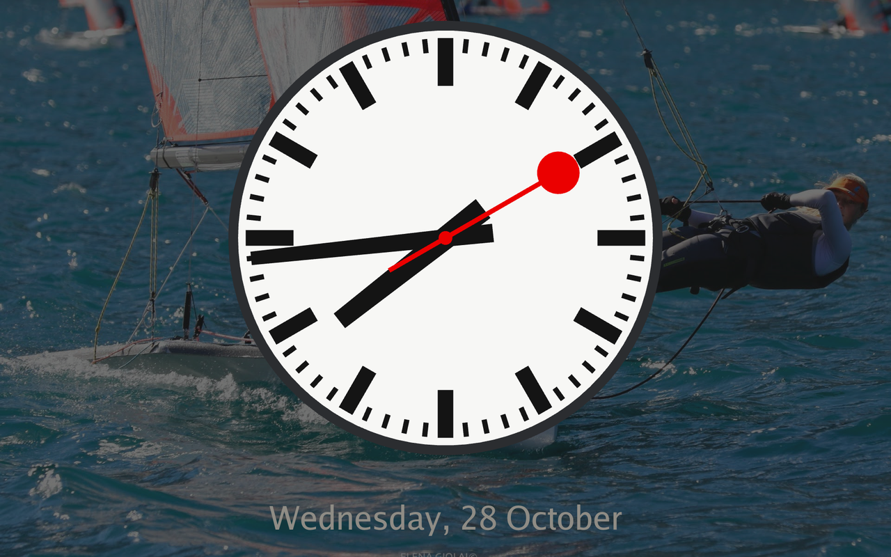 Railway clock face on the native dashboard