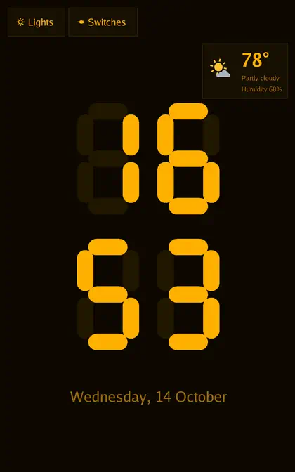 A clock face, 5 of 8