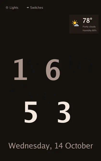 A clock face, 7 of 8