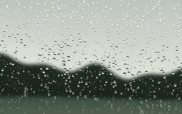 The Rain on Glass visual